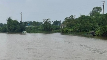 Thanh Hoá: Nước lũ sông Mã, sông Lèn dâng cao mức báo động II