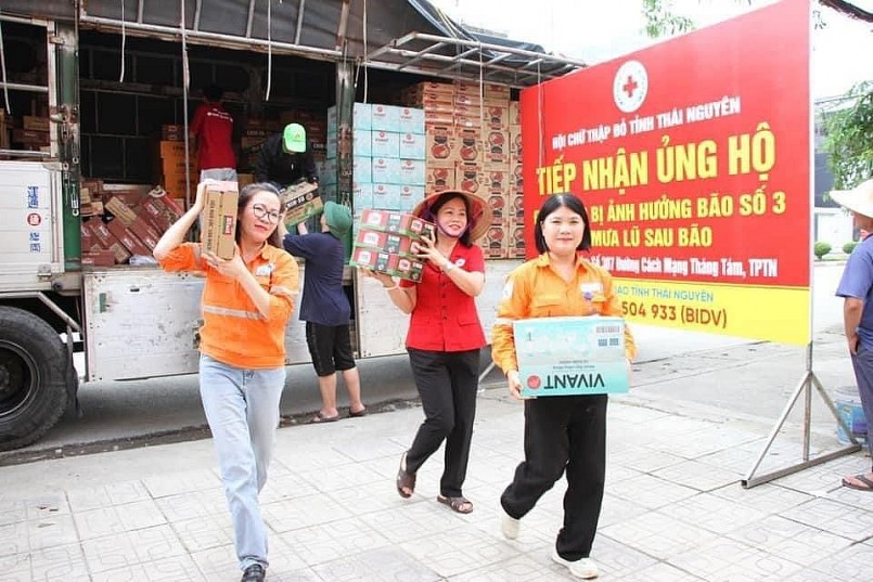 Nhân viên Công ty Masan High Tech-Materials (Thành viên Tập đoàn Masan) vận chuyển hàng hóa ủng hộ tỉnh Thái Nguyên Nhân viên Công ty Masan High Tech-Materials (Thành viên Tập đoàn Masan) vận chuyển hàng hóa ủng hộ tỉnh Thái Nguyên