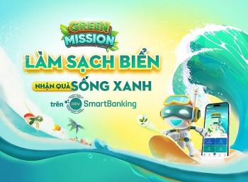 Game tương tác trên ứng dụng BIDV SmartBanking: làm sạch biển, nhận quà "sống xanh"