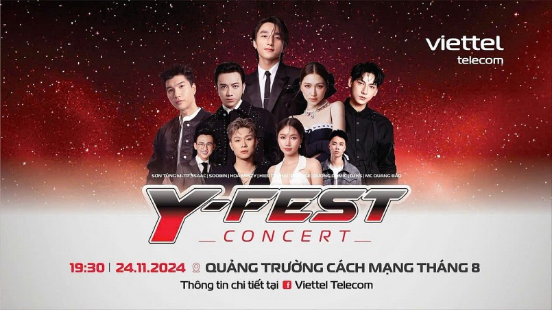 Dàn Line-up khủng của Viettel Y-Fest 2024 hứa hẹn tạo nên bữa tiệc âm nhạc mãn nhãn giữa bầu trời Thủ đô. Dàn Line-up khủng của Viettel Y-Fest 2024 hứa hẹn tạo nên bữa tiệc âm nhạc mãn nhãn giữa bầu trời Thủ đô.