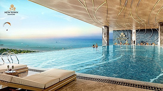 Thư giãn nơi bể bơi vô cực với tầm view xa tận chân trời tại tổ hợp căn hộ cao cấp Newtown Diamond Thư giãn nơi bể bơi vô cực với tầm view xa tận chân trời tại tổ hợp căn hộ cao cấp Newtown Diamond