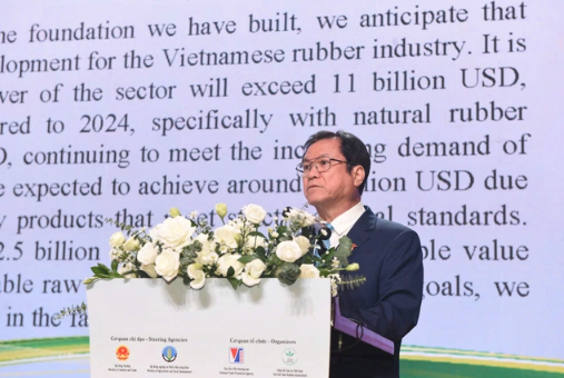 Ông Lê Thanh Hưng - Chủ tịch VRG, Tổng giám đốc VRG - phát biểu tại sự kiện.