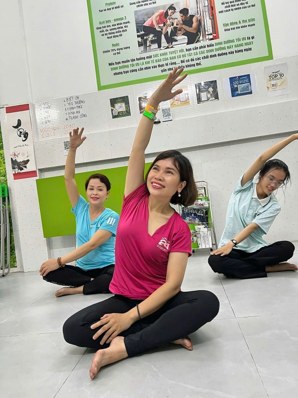 Chị Đặng Lan Hương tập luyện mỗi ngày kết hợp với dinh dưỡng cân bằng Chị Đặng Lan Hương tập luyện mỗi ngày kết hợp với dinh dưỡng cân bằng