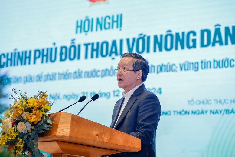 Chủ tịch BCH Trung ương Hội Nông dân Việt Nam Lương Quốc Đoàn phát biểu khai mạc phiên đối thoại - Ảnh VGP Chủ tịch BCH Trung ương Hội Nông dân Việt Nam Lương Quốc Đoàn phát biểu khai mạc phiên đối thoại - Ảnh VGP