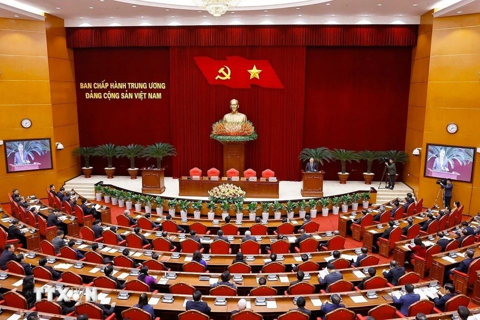 Toàn cảnh Hội nghị Ban Chấp hành Trung ương Đảng khóa XIII. Ảnh: TTXVN Toàn cảnh Hội nghị Ban Chấp hành Trung ương Đảng khóa XIII. Ảnh: TTXVN