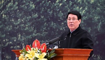 Chủ tịch nước Lương Cường dự "Tết trồng cây Đời đời nhớ ơn Bác Hồ" tại tỉnh Lạng Sơn