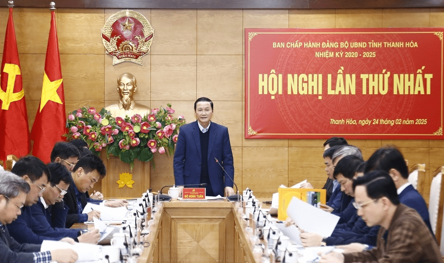 Hội nghị lần thứ nhất Ban Chấp hành Đảng bộ UBND tỉnh Thanh Hóa, nhiệm kỳ 2020-2025