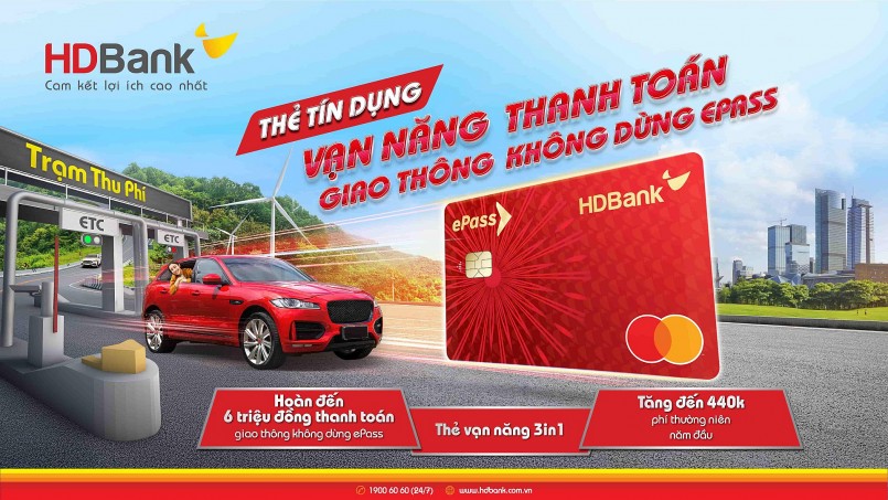 Với thẻ vạn năng  HDBank ePass 3 trong 1, những lo ngại về chi phí ‘nuôi xe’ được giảm bớt đáng kể