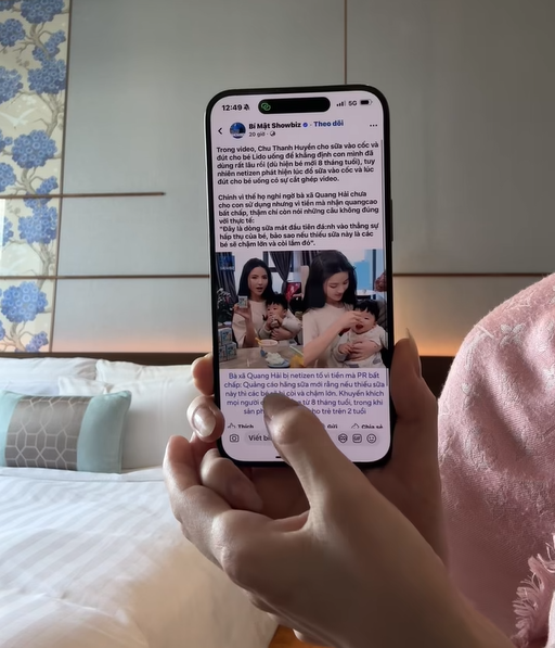 Chu Thanh Huyền trần tình về việc bị tố quảng cáo sai sự thật (ảnh chụp từ clip).