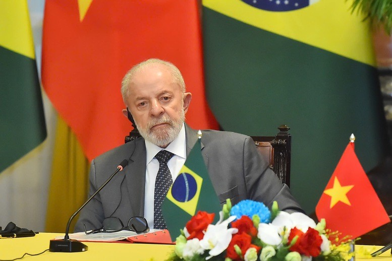 Theo Tổng thống Lula da Silva, trong nhiệm kỳ Chủ tịch MERCOSUR của Brazil từ tháng 7 tới, nước này sẽ thúc đẩy một thỏa thuận cân bằng với Việt Nam, mang lại lợi ích cho cả hai bên - Ảnh: VGP/ Theo Tổng thống Lula da Silva, trong nhiệm kỳ Chủ tịch MERCOSUR của Brazil từ tháng 7 tới, nước này sẽ thúc đẩy một thỏa thuận cân bằng với Việt Nam, mang lại lợi ích cho cả hai bên - Ảnh: VGP/