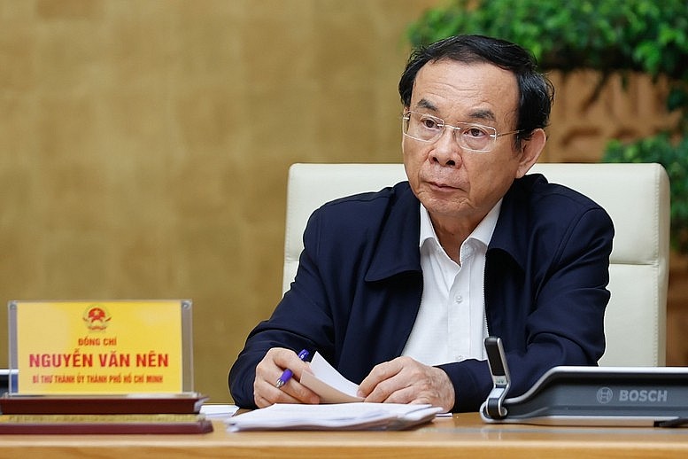 Bí thư Thành ủy TPHCM Nguyễn Văn Nên phát biểu tại phiên họp - Ảnh: VGP/Nhật Bắc Bí thư Thành ủy TPHCM Nguyễn Văn Nên phát biểu tại phiên họp - Ảnh: VGP/Nhật Bắc