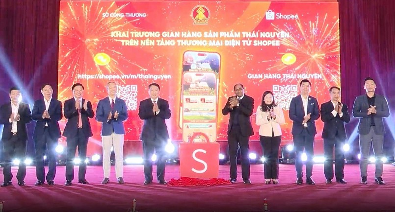 Khai trương gian hàng sản phẩm chung tỉnh Thái Nguyên trên nền tảng thương mại điện tử Shopee