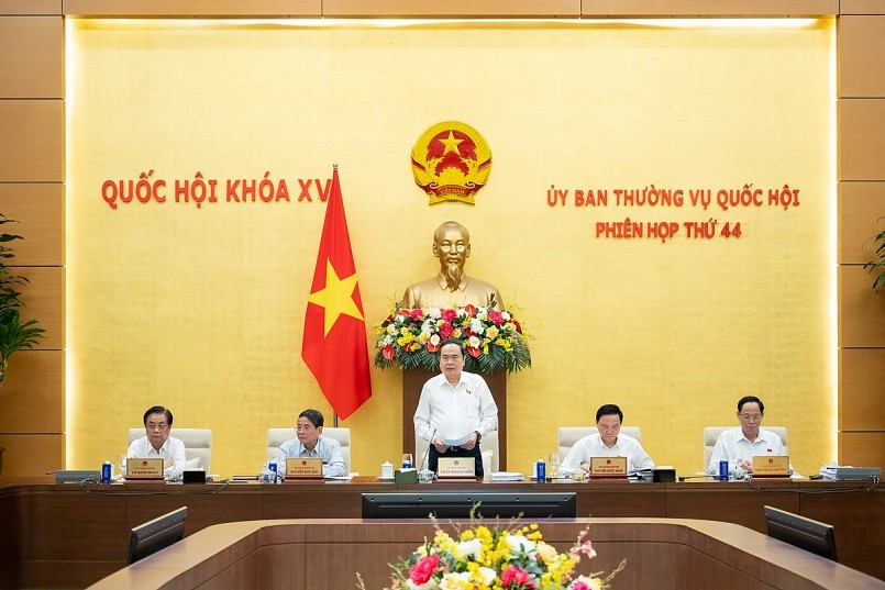 Chủ tịch Quốc hội Trần Thanh Mẫn phát biểu khai mạc phiên họp.