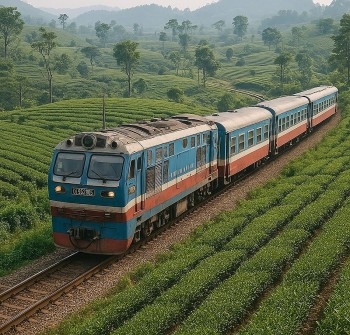 Trải nghiệm "Hành trình du lịch tàu hỏa về với xứ Trà"