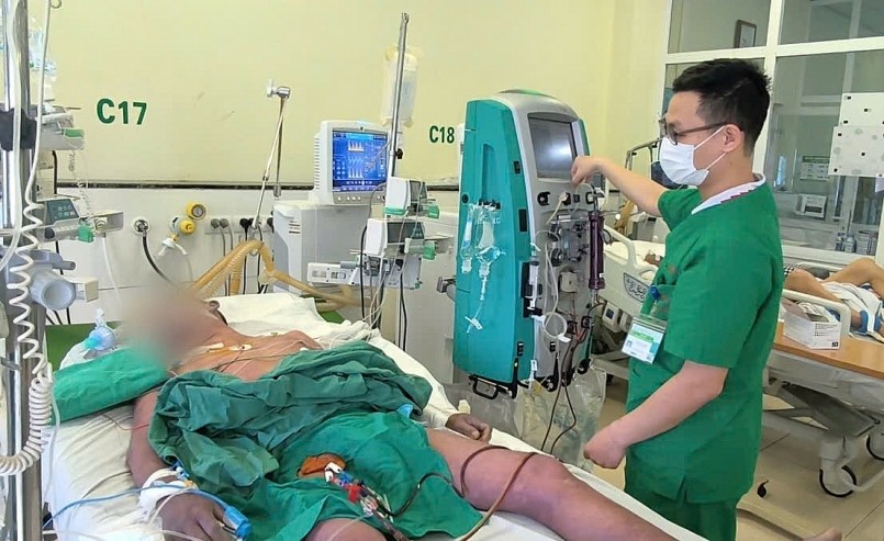 Bệnh nhân được chăm sóc, điều trị tích cực tại bệnh viện. Ảnh: BVCC