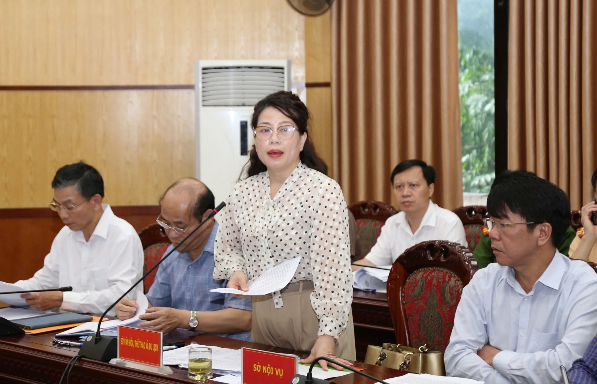 Phó Giám đốc Sở Văn hóa, Thể thao và Du lịch Vương Thị Hải Yến thông tin về các hoạt động, sự kiện du lịch biển trên địa bàn tỉnh Thanh Hóa năm 2025.