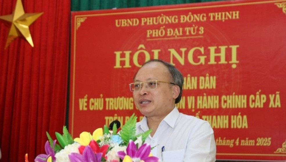 Chủ tịch UBND tỉnh Đỗ Minh Tuấn dự hội nghị lấy ý kiến Nhân dân về việc sắp xếp đơn vị hành chính cấp xã trên địa bàn thành phố Thanh Hóa