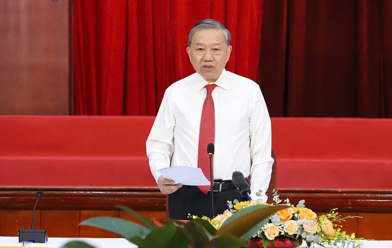 Phát biểu của Tổng Bí thư Tô Lâm tại buổi gặp mặt cán bộ lão thành cách mạng, người có công, gia đình chính sách tiêu biểu