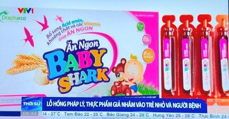 ản tin của VTV đăng tải một số sản phẩm Công ty TNHH Công nghệ Herbitech - nghi làm giả