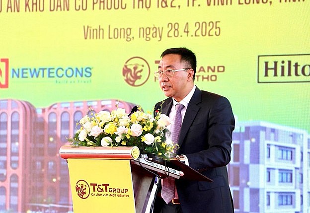 Ông Nguyễn Anh Tuấn, Phó Tổng Giám đốc Tập đoàn T&T Group phát biểu tại sự kiện