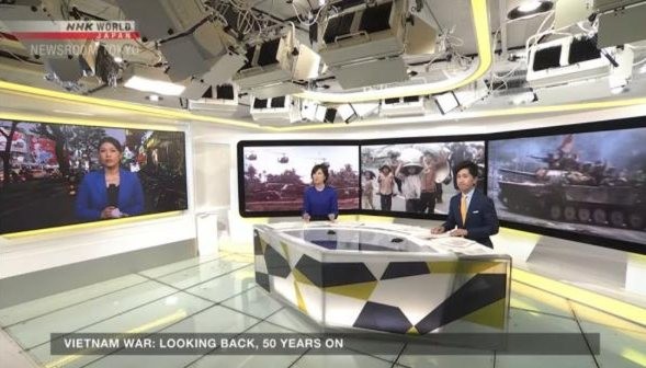 Bản tin thời sự của đài NHK.