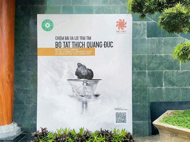 Chiêm bái xá lợi Trái tim Bồ tát Thích Quảng Đức từ 14h ngày 6/5