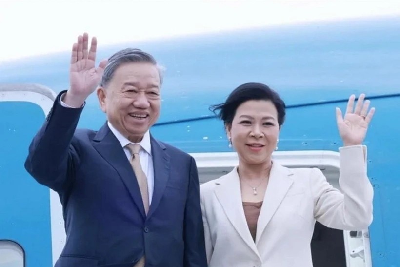 Tổng Bí thư Tô Lâm và Phu nhân trong một chuyến công tác gần đây (Ảnh: TTXVN).