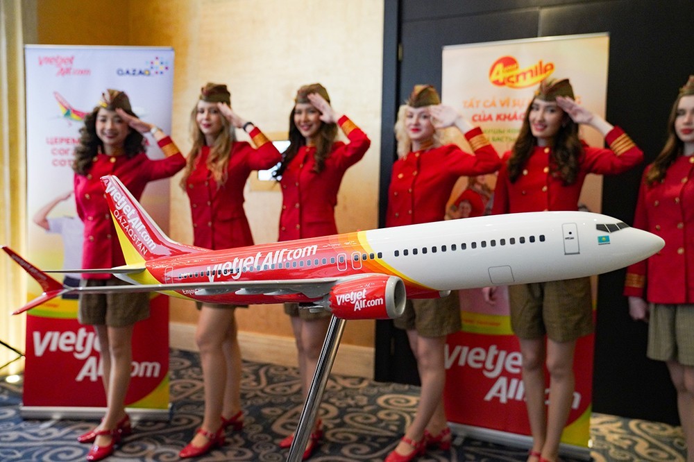 Vietjet và hãng hàng không Kazakhstan hợp tác, ra mắt hãng hàng không mới Vietjet Qazaqstan Vietjet và hãng hàng không Kazakhstan hợp tác, ra mắt hãng hàng không mới Vietjet Qazaqstan