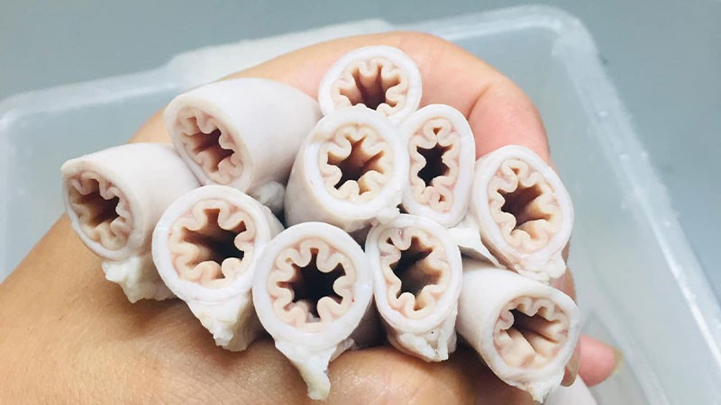 Lòng se điếu cũng là một loại lòng non của con lợn.