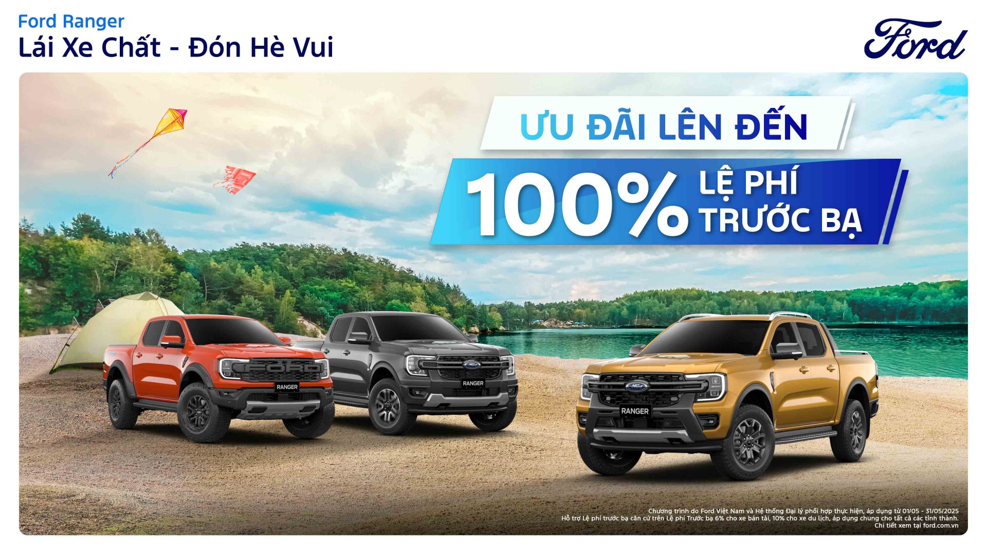 Ford Việt Nam tung ưu đãi “khủng” tháng 5, giảm giá lên tới 100 triệu đồng