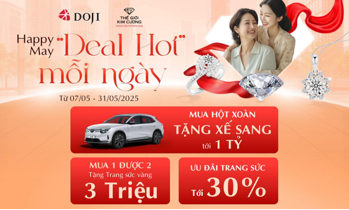 DOJI tung deal ngọt - Quà ngoan xinh yêu tặng mẹ