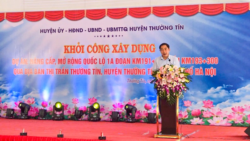 Huyện Thường Tín đẩy nhanh nâng cấp và mở rộng quốc lộ 1A Huyện Thường Tín đẩy nhanh nâng cấp và mở rộng quốc lộ 1A