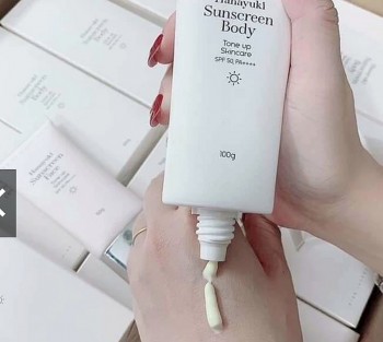 Cục Quản lý Dược yêu cầu tiêu hủy sản phẩm Hanayuki Sunscreen Body