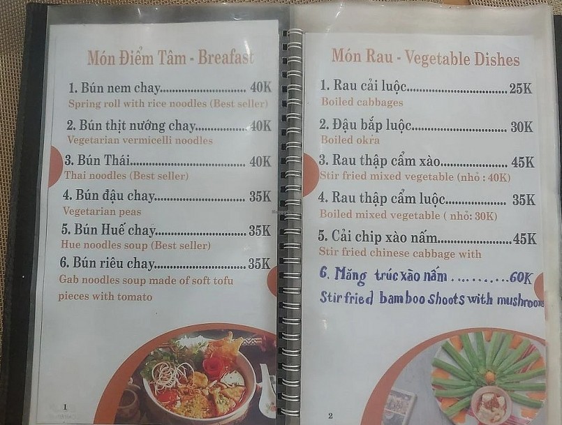 Top 5 quán cơm chay Ninh Bình: Đồ ăn ngon, giá cả hợp lý