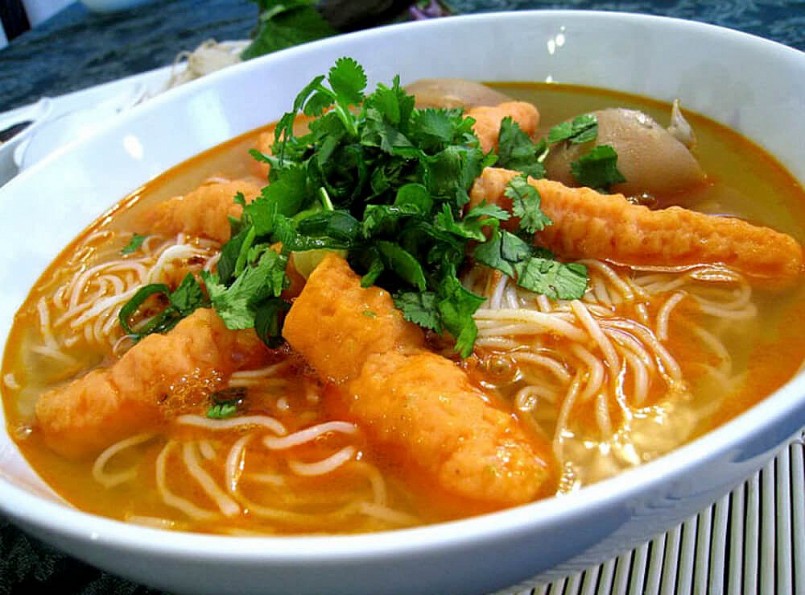 Bún suông là món ăn dân dã, quen thuộc với người dân Trà Vinh.
