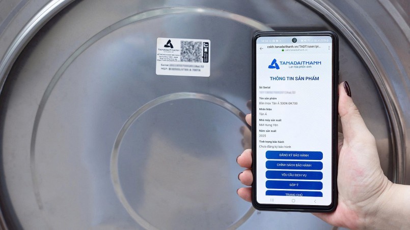 Bảo hành điện tử Tân Á Đại Thành giúp khách hàng dễ dàng kích hoạt và tra cứu thông tin sản phẩm 