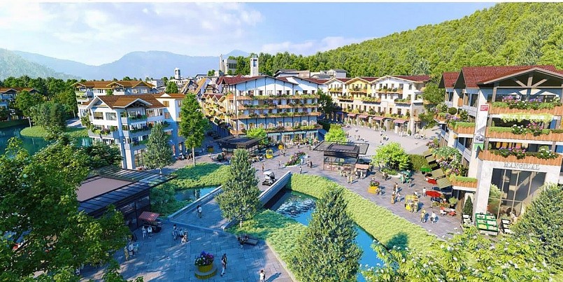 Khu thương mại dịch vụ thuộc Quần thể dự án tại Kim Bôi