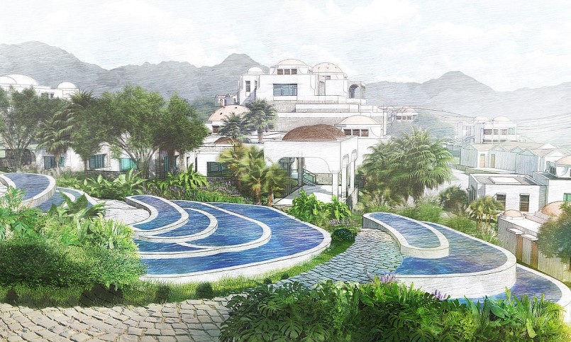 Công viên mang đến trải nghiệm tắm khoáng độc đáo theo 3 nền văn hóa lớn: dãy Alps Thụy Sỹ, La Mã và Thổ Nhĩ Kỳ