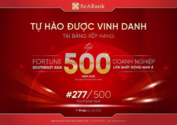 SeABank tăng 10 bậc trên bảng xếp hạng Fortune Southeast Asia 500