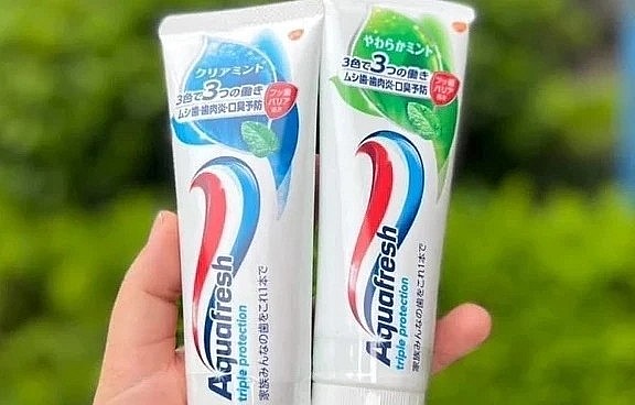 Kem đánh răng Aquafresh Soft Mint bị thu hồi. Ảnh: S.P.