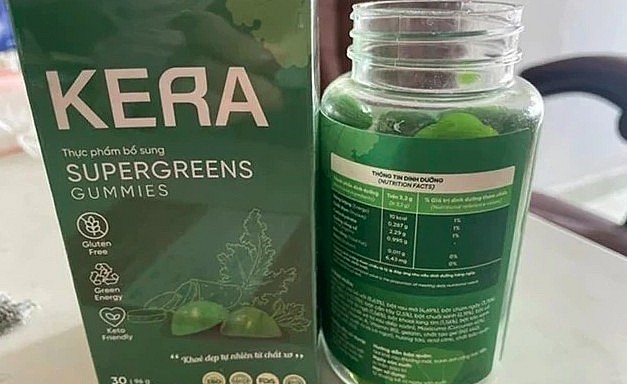 Sản phẩm thực phẩm bổ sung kera SuperGreens Gummies (kẹo Kera).