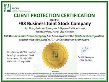 F88 lần thứ ba được trao Chứng chỉ Bảo vệ Khách hàng hạng Vàng