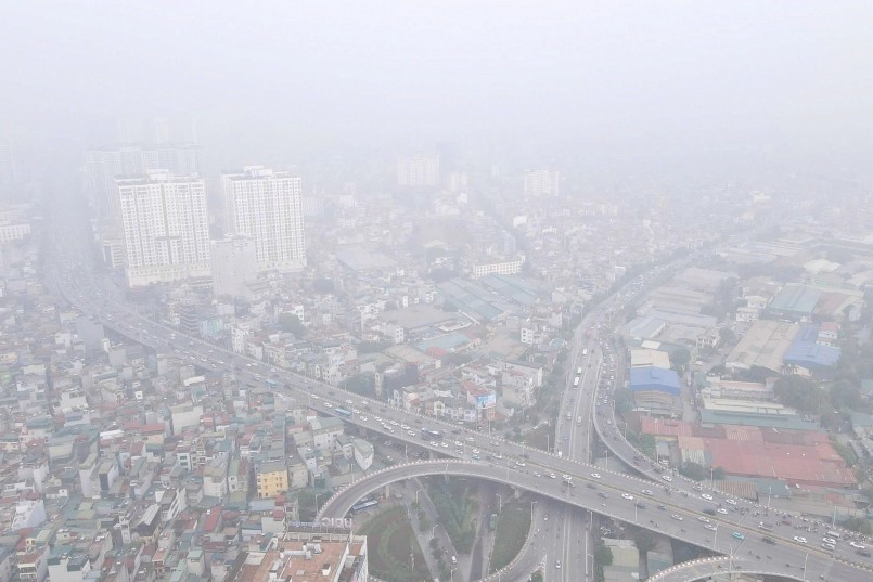 Ô nhiễm không khí ở Hà Nội đang ở mức đáng báo động  ẢNH: NGUYỄN TRƯỜNG
