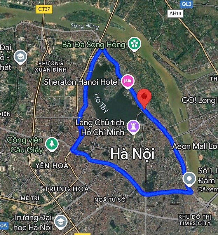 Thủ tướng yêu cầu Hà Nội từ quý IV-2025 thí điểm không sử dụng đồ nhựa dùng một lần trong nhà hàng, khách sạn, cửa hàng ăn, uống nằm trong Vành đai 1 Hà Nội. Văn Duẩn/Googlemaps