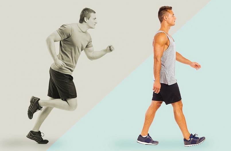 Đi bộ và chạy bộ, hai hình thức vận động nguyên bản nhất của con người.