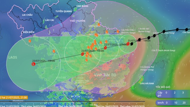 Tin bão số 3 mới nhất: Wipha đứng yên 2 giờ liền, nguy cơ đổi hướng?