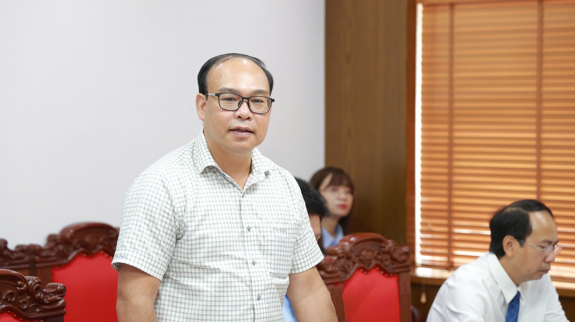 Ông Đặng Thanh Hải – Phó Tổng Giám đốc NXBGDVN phát biểu tại buổi lễ.