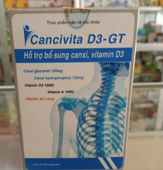 Thu hồi sản phẩm CANCIVITA D3-GT vì chứa thành phần "lạ"