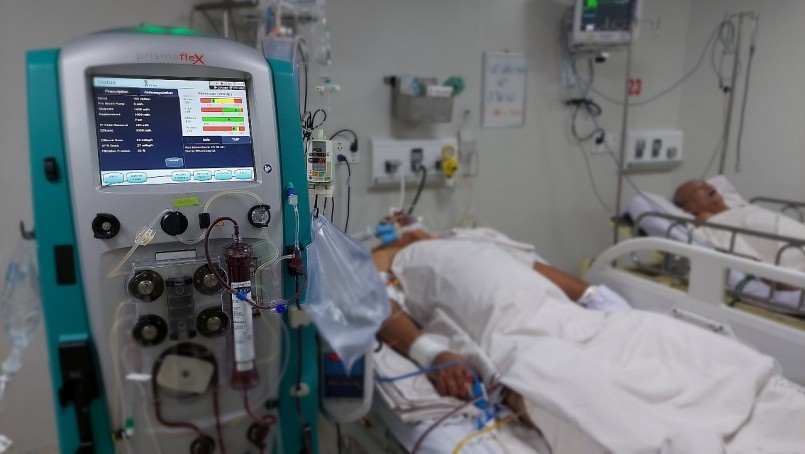 Bệnh nhân điều trị sốt xuất huyết. (Ảnh minh họa)