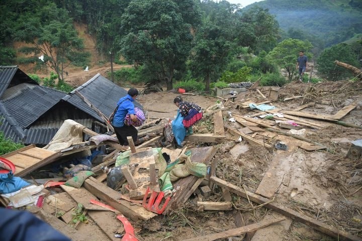 Mưa lớn kéo dài gây lũ quét, sạt lở đất tại nhiều xã miền núi tỉnh Điện Biên, 